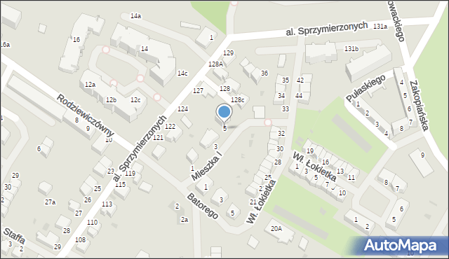 Malbork, Mieszka I, 5, mapa Malborka