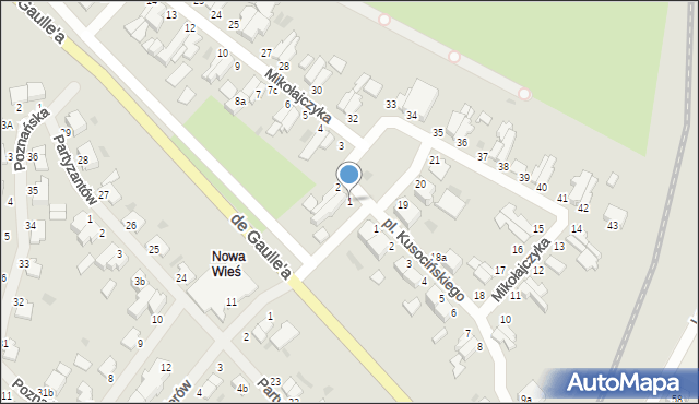 Malbork, Mikołajczyka Stanisława, 1, mapa Malborka