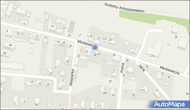 Malczyce, Mickiewicza Adama, 24, mapa Malczyce