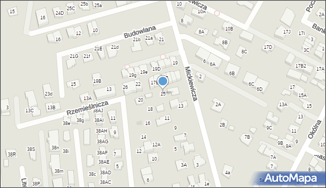 Marki, Mickiewicza Adama, 15, mapa Marki