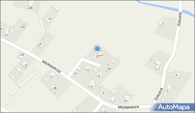 Marklowice Górne, Mickiewicza Adama, 10, mapa Marklowice Górne