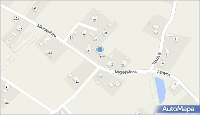 Marklowice Górne, Mickiewicza Adama, 4, mapa Marklowice Górne