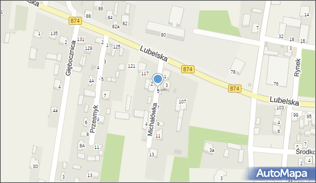 Markuszów, Michałówka, 5, mapa Markuszów