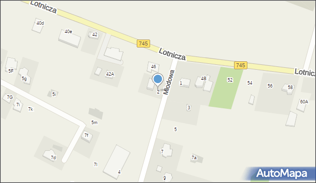 Masłów Pierwszy, Miodowa, 2, mapa Masłów Pierwszy