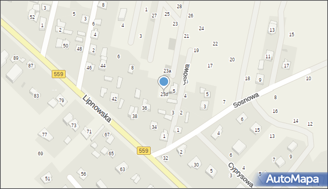 Maszewo Duże, Mickiewicza Adama, 23d, mapa Maszewo Duże