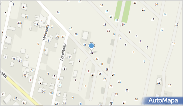 Maszewo Duże, Mickiewicza Adama, 34, mapa Maszewo Duże