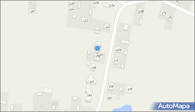 Miączyn, Miączyn, 109, mapa Miączyn