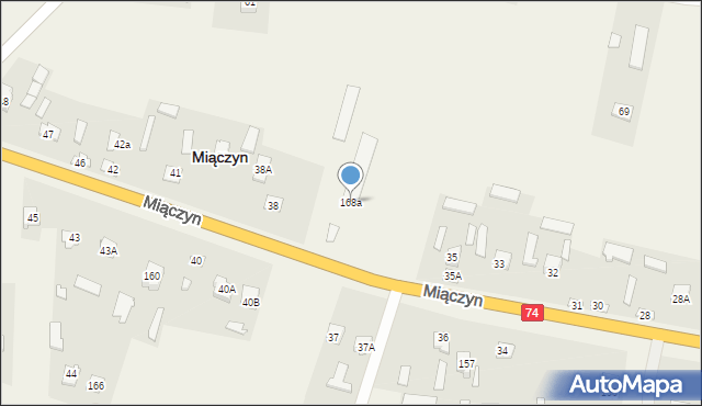 Miączyn, Miączyn, 168a, mapa Miączyn