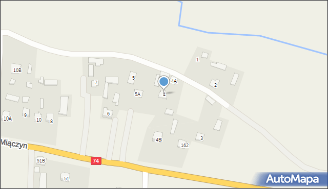 Miączyn, Miączyn, 4, mapa Miączyn