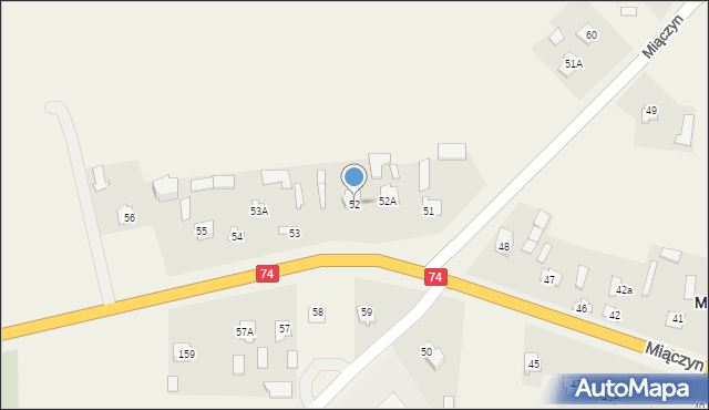 Miączyn, Miączyn, 52, mapa Miączyn