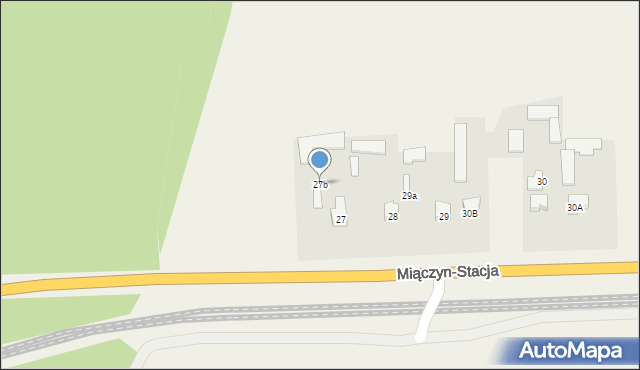 Miączyn-Stacja, Miączyn-Stacja, 27b, mapa Miączyn-Stacja