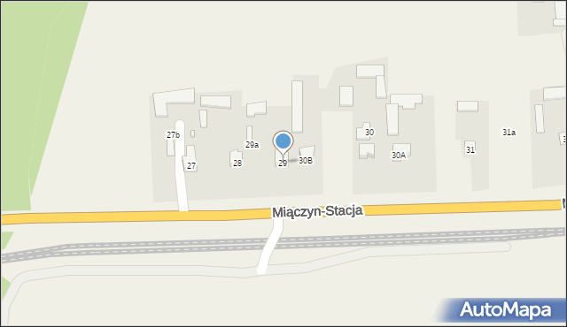 Miączyn-Stacja, Miączyn-Stacja, 29, mapa Miączyn-Stacja