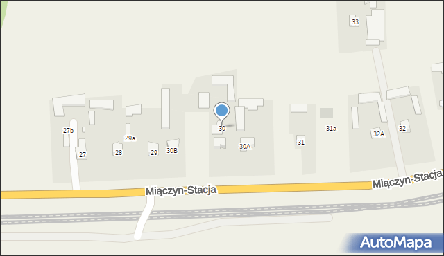 Miączyn-Stacja, Miączyn-Stacja, 30, mapa Miączyn-Stacja