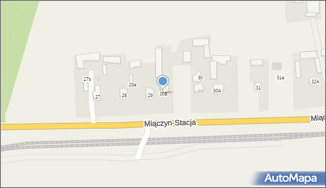 Miączyn-Stacja, Miączyn-Stacja, 30B, mapa Miączyn-Stacja