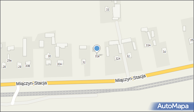 Miączyn-Stacja, Miączyn-Stacja, 31a, mapa Miączyn-Stacja