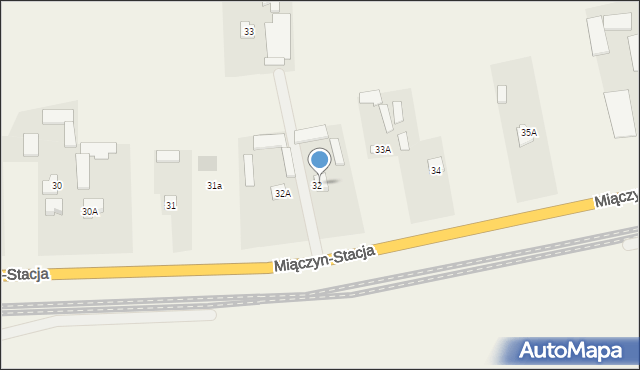 Miączyn-Stacja, Miączyn-Stacja, 32b, mapa Miączyn-Stacja