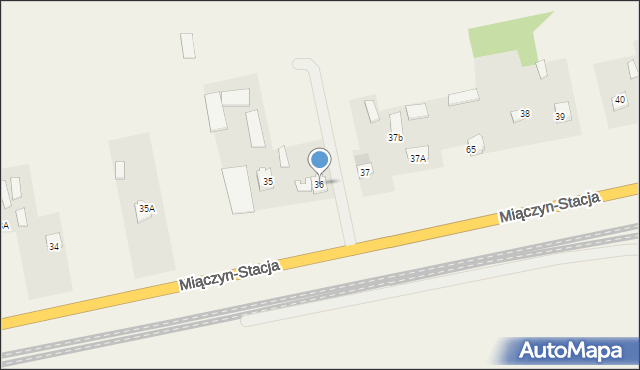 Miączyn-Stacja, Miączyn-Stacja, 36, mapa Miączyn-Stacja