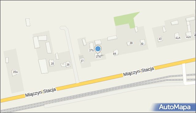 Miączyn-Stacja, Miączyn-Stacja, 37A, mapa Miączyn-Stacja