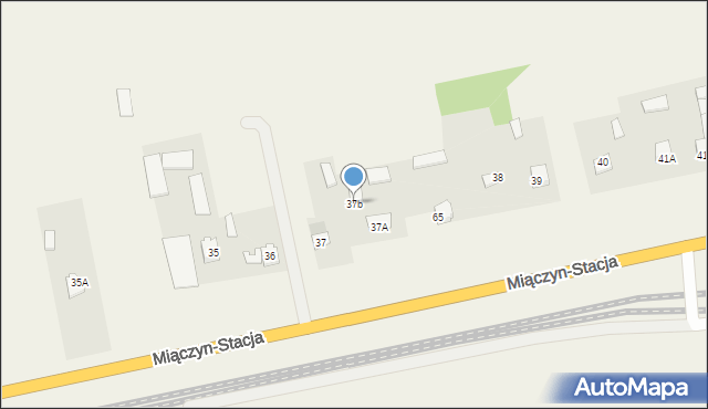 Miączyn-Stacja, Miączyn-Stacja, 37b, mapa Miączyn-Stacja