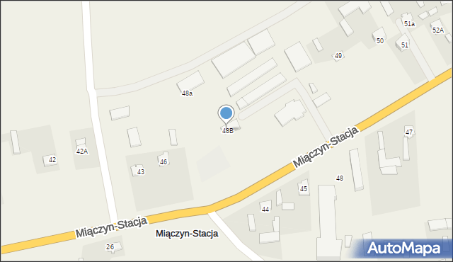 Miączyn-Stacja, Miączyn-Stacja, 48B, mapa Miączyn-Stacja