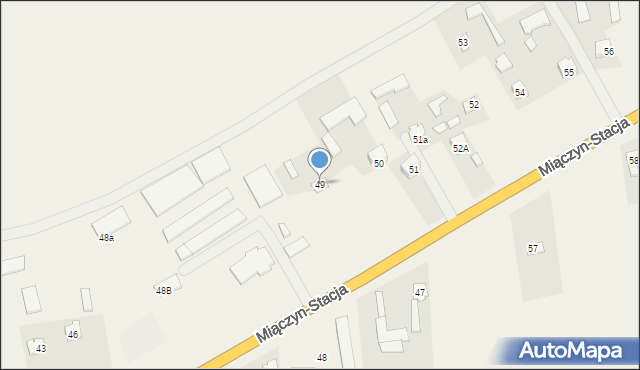 Miączyn-Stacja, Miączyn-Stacja, 49, mapa Miączyn-Stacja