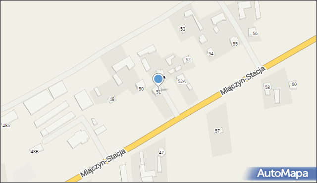 Miączyn-Stacja, Miączyn-Stacja, 51, mapa Miączyn-Stacja