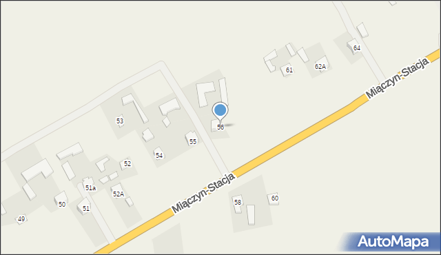 Miączyn-Stacja, Miączyn-Stacja, 56, mapa Miączyn-Stacja