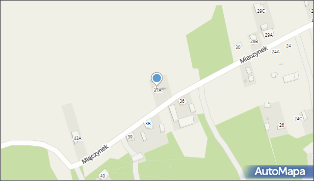 Miączynek, Miączynek, 37A, mapa Miączynek