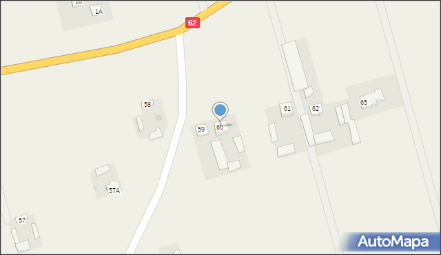 Miączynek, Miączynek, 60, mapa Miączynek