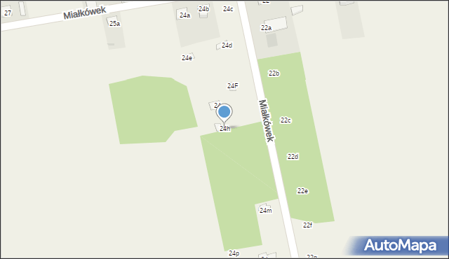 Miałkówek, Miałkówek, 24h, mapa Miałkówek