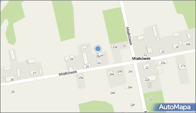 Miałkówek, Miałkówek, 24u, mapa Miałkówek