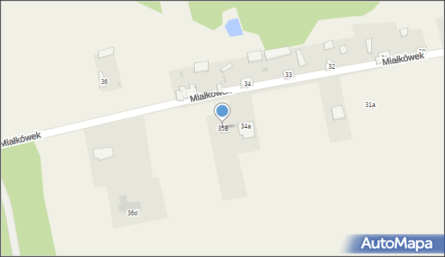 Miałkówek, Miałkówek, 35B, mapa Miałkówek