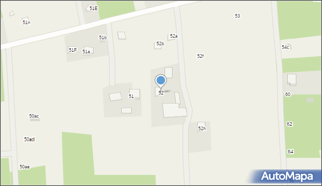 Miałkówek, Miałkówek, 52, mapa Miałkówek