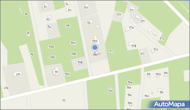 Miałkówek, Miałkówek, 55C, mapa Miałkówek