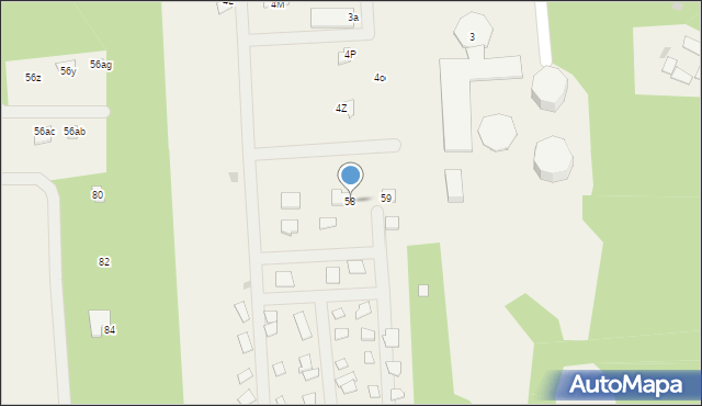 Miałkówek, Miałkówek, 58, mapa Miałkówek