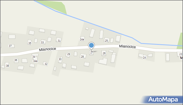 Mianocice, Mianocice, 27, mapa Mianocice