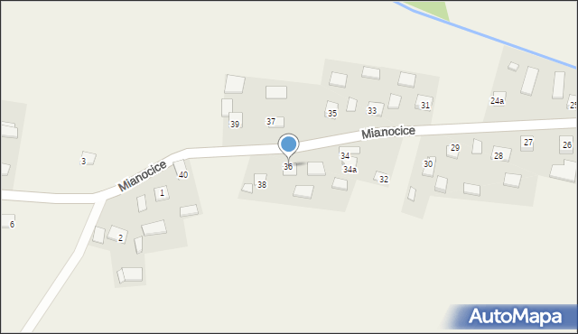 Mianocice, Mianocice, 36, mapa Mianocice