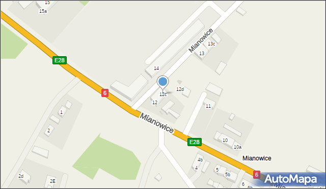 Mianowice, Mianowice, 12c, mapa Mianowice