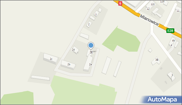 Mianowice, Mianowice, 2E, mapa Mianowice