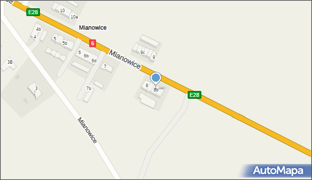 Mianowice, Mianowice, 8b, mapa Mianowice