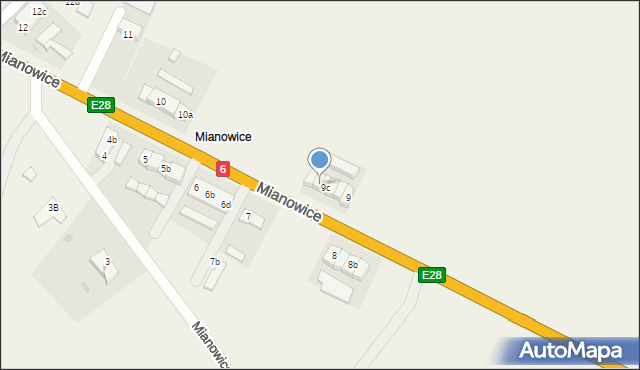 Mianowice, Mianowice, 9d, mapa Mianowice