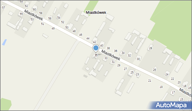Miastkówek, Miastkówek, 35, mapa Miastkówek