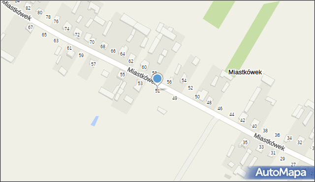 Miastkówek, Miastkówek, 51, mapa Miastkówek