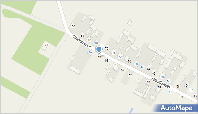 Miastkówek, Miastkówek, 65, mapa Miastkówek
