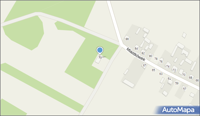 Miastkówek, Miastkówek, 73, mapa Miastkówek