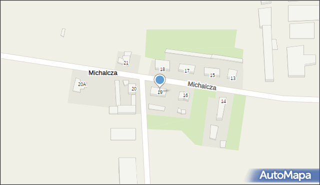 Michalcza, Michalcza, 19, mapa Michalcza