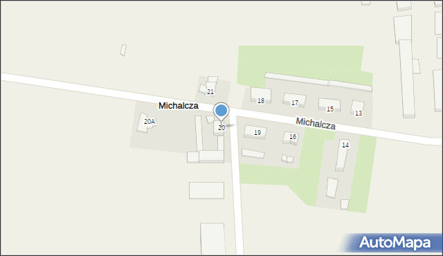 Michalcza, Michalcza, 20, mapa Michalcza