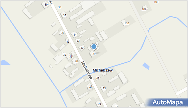 Michalczew, Michalczew, 29, mapa Michalczew