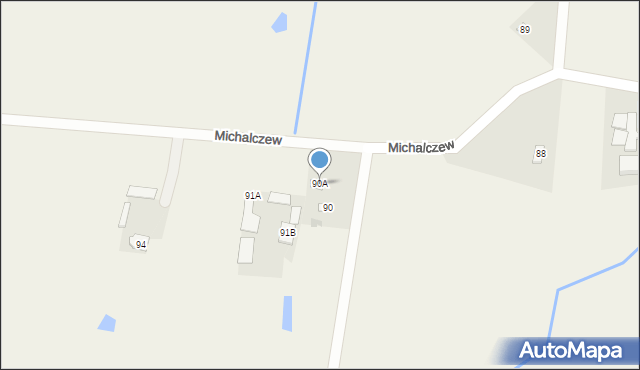 Michalczew, Michalczew, 90A, mapa Michalczew