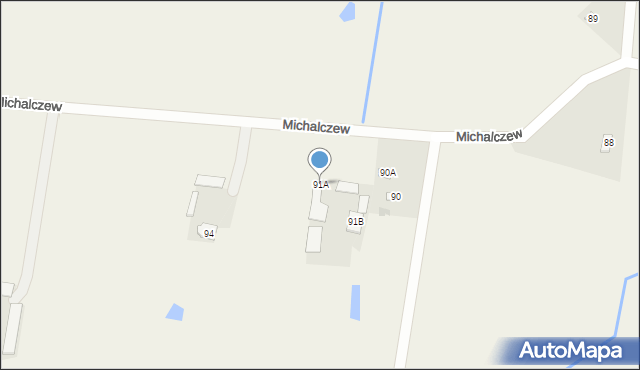 Michalczew, Michalczew, 91A, mapa Michalczew